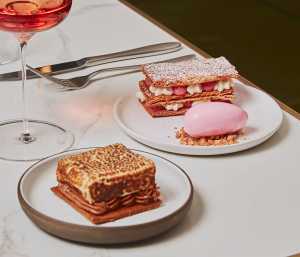Desserts and wine at Henry's restaurant Toronto Desserts and wine at Henry's restaurant Toronto