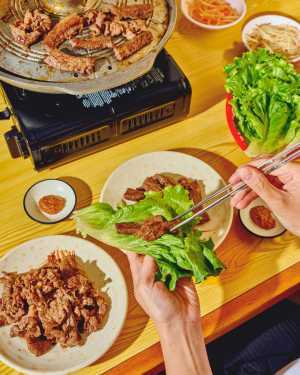 Korean Village Restaurant | The Korean BBQ meat at Korean Village Restaurant is marinated for more than a day Korean Village Restaurant | The Korean BBQ meat at Korean Village Restaurant is marinated for more than a day
