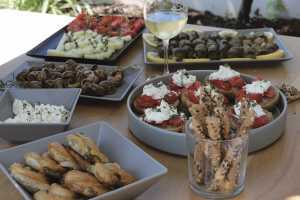 Greek wines | A spread of food and wine in Crete, Greece Greek wines | A spread of food and wine in Crete, Greece