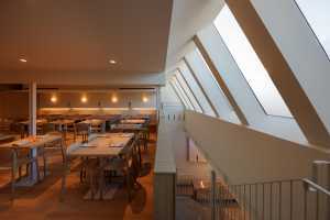 A shot from the upstairs dining room at Occhiolino Toronto A shot from the upstairs dining room at Occhiolino Toronto