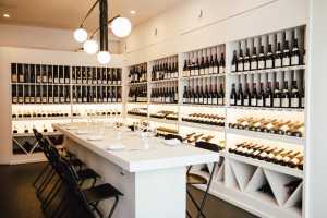 The private dining area and wine shop at Henry's Restaurant and wine bar
