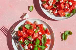 Summer wine | Watermelon and feta salad with mint and lime Summer wine | Watermelon and feta salad with mint and lime