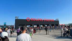 Where to eat at the new Rogers Stadium | Concertgoers approach an entrance at the new Rogers Stadium in North York