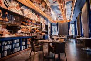 Enigma Yorkville | The stunning dining room at Enigma Yorkville was designed by Ted Design International.