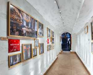 Enigma Yorkville | The walkway into Engima's dining room showcases photographs, art and, of course, the Michelin plaque Enigma Yorkville | The walkway into Engima's dining room showcases photographs, art and, of course, the Michelin plaque