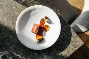 Michelin restaurants Toronto | A beautifully plated dish of wagyu at Hexagon Michelin restaurants Toronto | A beautifully plated dish of wagyu at Hexagon