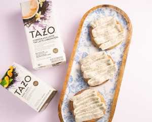 Mother's Day gifts | Craigs Cookies sit beside Tazo Canada tea