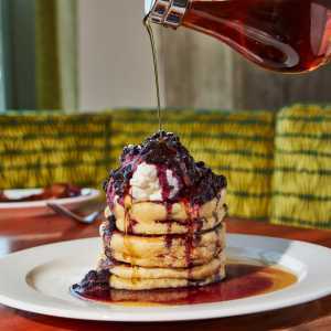 Toronto foodie bucket list | Wild Blueberry Buttermilk Pancakes at Mildred&rsquo;s Temple Kitchen