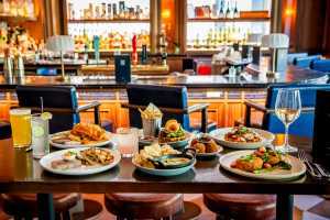 Summerlicious Toronto | A spread of food and drinks on the menu at The Dorset for Summerlicious Toronto