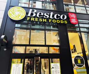 Outside Bestco Fresh Foods downtown Toronto location
