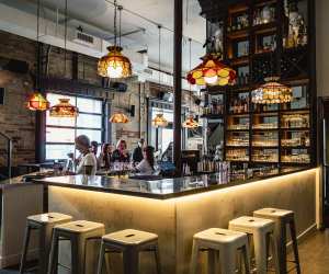 The bar inside The Dirty Laundry