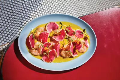 Raw fish dishes | Prawn Ceviche at Aloette