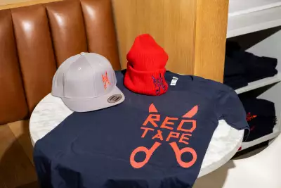 Merch sold at Red Tape Brewery