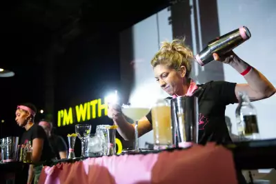 A cocktail competition at RC Show