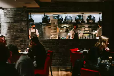 Best restaurants in Toronto | The chef window in the dining room at MIMI Chinese