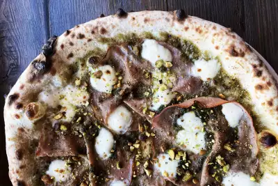 Things to do in Toronto | Pizzeria Libretto's Jerk Mortadella & Pistachio Pizza