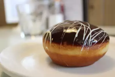Best doughnuts in Toronto | A chocolate doughnut from White Lily Diner