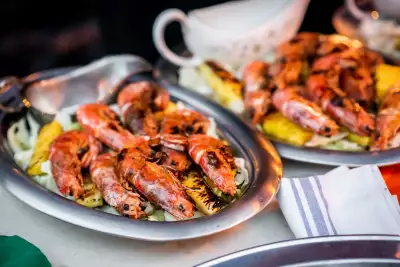 Supper clubs in Toronto | Grilled shrimp at Jeudr3di