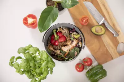 The FoodCycler by Vitamix Eco 5 bucket with food scraps inside