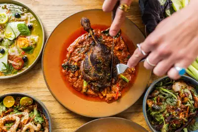 Best Thai restaurants in Toronto | A spread of dishes at Favorites Thai BBQ