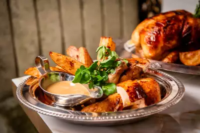 La Plume Toronto | Rotisserie chicken at La Plume in The Well