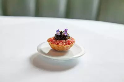 Best downtown Toronto restaurants | A beef wagyu tart at Alo Toronto