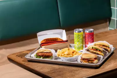 Shake Shack Toronto | Burgers fries and canned drinks at Shake Shack Toronto