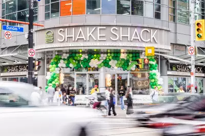 Shake Shack Toronto | Outside the new Shake Shack Toronto at Yonge and Dundas Square