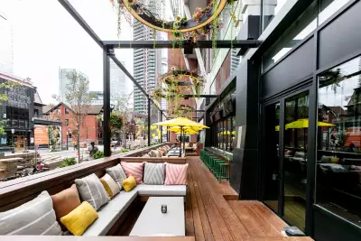 Best Toronto brunch places | The patio at Marked in Toronto