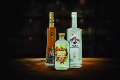 Toronto distilleries and alcohol stores | A lineup of spirits at Nickel 9 Distillery in Toronto