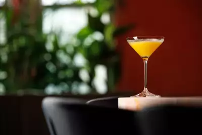 The best bars in Toronto | A yellow cocktail in a martini glass at Le Tigre