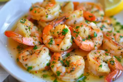 Garlic butter prawns