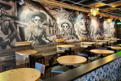 New restaurants in Toronto | A wall mural inside Blanco Cantina in Toronto