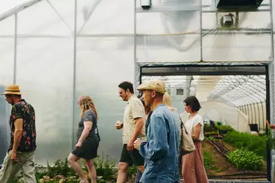 Outdoor dining experiences in Canada | A greenhouse tour at Les Cocagnes in Frelighsburg, Q.C.