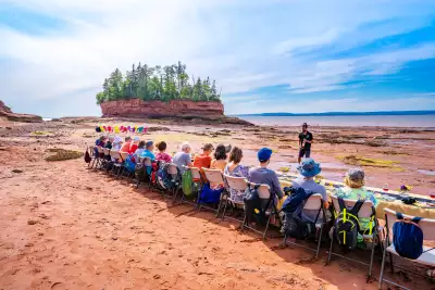Outdoor dining experiences in Canada | Dining on the Ocean Floor at Burntcoat Head Park, N.S.