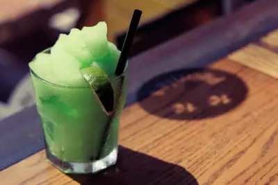 Best slushies Toronto | A lime slushy at Pennies