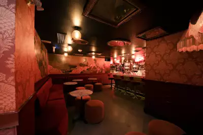 Toronto speakeasies | Seating inside Sous Sol under Maison Selby