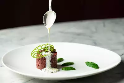Romantic restaurants in Toronto | Beef tartare at Lucie in Toronto