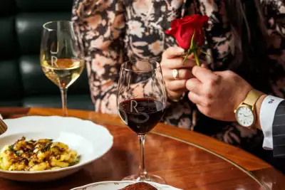 Wine and food at REIGN restaurant