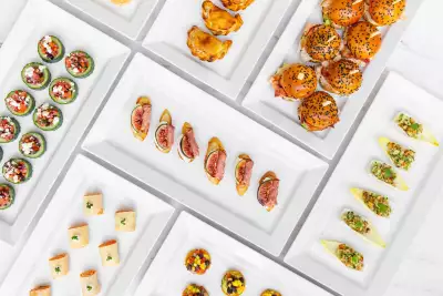A spread of passed apps from O&B