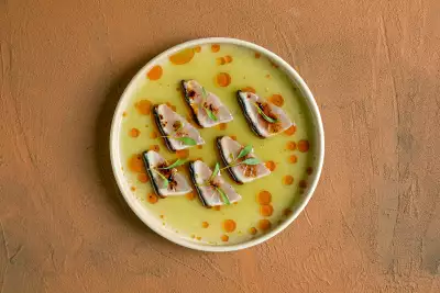 North America's 50 Best Restaurants | Barra fria charred kanpachi tiradito at Quetzal