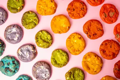 Queer-owned businesses in Toronto | A flat lay of Craigs Cookies Pride Month cookies