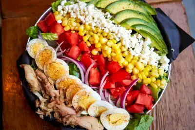 Best BBQ Toronto | A cobb salad at Smoque n Bones