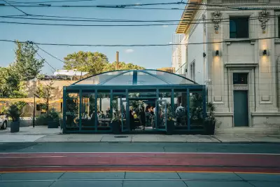 Best patios in Toronto | A street view of Luna by DaNico, a 30-seat, all-season patio next door to the Michelin-starred spot