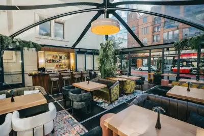 Best patios in Toronto | An interior shot inside at Luna by DaNico, a 30-seat, all-season patio next door to the Michelin-starred spot