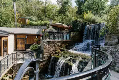 Best Ontario restaurants | The waterfall outside Ancaster Mill