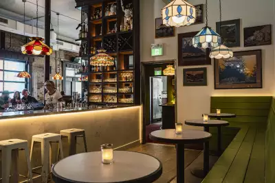 The bar inside The Dirty Laundry