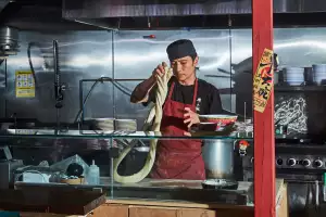 Superfresh Asian night market | Noodles are hand-pulled at Big Beef Bowl inside Superfresh