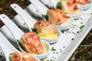 Hazelton Hotel Toronto | Lobster spoons at ONE Restaurant at the Hazelton