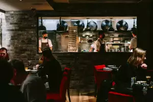 Best restaurants in Toronto | The chef window in the dining room at MIMI Chinese